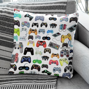 Game Controller Pillow: Gaming Room Decor, Gamer Gift