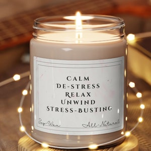 Calming Candle Aromatherapy Candles Calm Unwind Stress Busting image 5