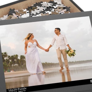 Photo Puzzle (120, 252, 500-Piece) Custom Picture Gift Personalized Jigsaw Puzzle with Your Picture Gifts for Family Portrait Friends Games