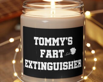 Custom Fart Extinguisher Candle Funny Personalized Gifts Light When Farts Candle Custom Fart Dad Dads Birthday Gift for Him Funny Brother