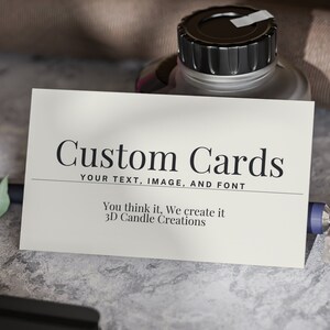 Custom Business Cards Personalize Any Image Any Font We design for you or You create Personalized Business Carts Round or Square Corner Boss