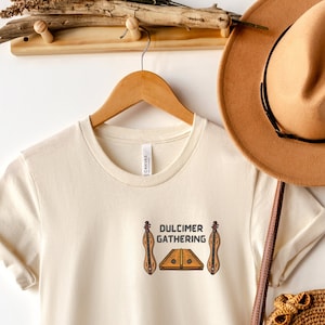 Dulcimer T-shirt Jersey Short Sleeve Tee Mountain Dulcimer Hammered Dulcimer Gathering Shirt Dulcimer Lover Group Tee Music Instrument Top