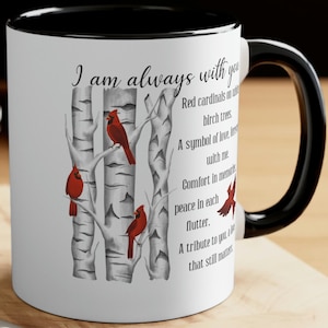 Cardinal Memorial Mug: Remembrance Gift for Loss of Loved One
