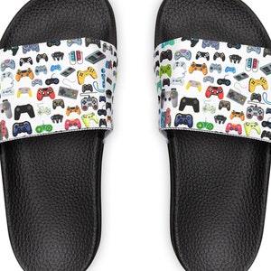 Video Game Controller Print Slides: Gamer Sandals
