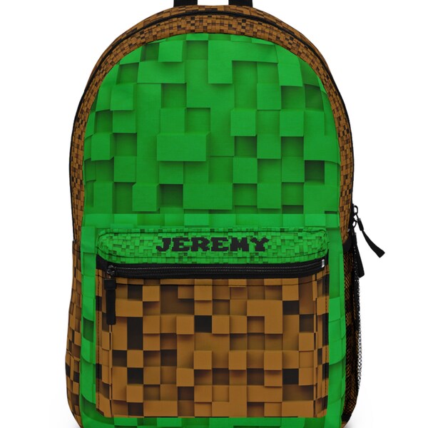 Personalized Video Game Backpack: Boys Rucksack, Gamer Gift