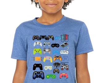 Game Controller T-shirt Youth Boys Shirt Back To School Gaming Tee Gift for Boys Gift Kids Gift Video Game Gift Gamer Son Boys Birthday