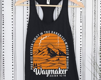 Inspirational Womens Tanks Prayer Tees Jesus T Shirts Nature Lover Gift for Her Religious Faith Tank Top Christian Shirts Bible Verse Shirt