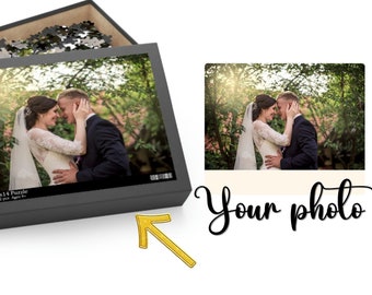 Photo Puzzle Custom Jigsaw Puzzle Personalized Picture Gift Create Puzzle With Your Photo and Text Puzzle (120, 252, 500-Piece) Gifts