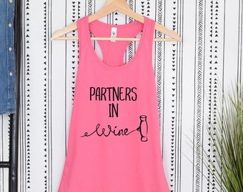 Girl Gang Tanks Vacation Winery Shirts Funny Wine Tasting Theme Puns For Besties Girl Trip Tank Tops Gift for Her Bachelorette Party Tanks