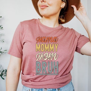 Mama Mommy Mom Bruh Shirts Mothers Day Gift Funnny Shirt Gift for Her Ma ma Shirt Boho Hers Cute Summer Tshirts Vacation Travel Mom Life Tee image 1