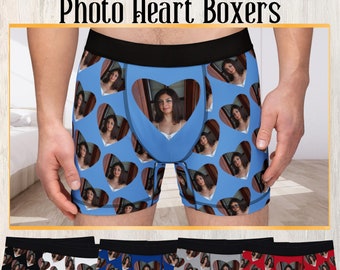 Photo Underwear Personalized Boxer Briefs with Face Anniversary Gift for Husband Custom Boxer Funny Newlywed Gift  from Wife Boyfriend Gift