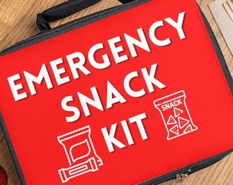 Emergency Snack Kit Lunch Bag: Funny Insulated Tote