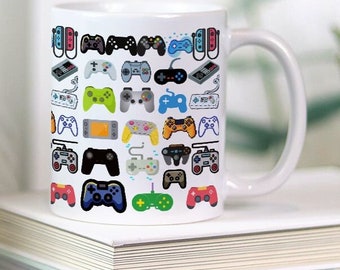 Game Controller Mugs Video Game Birthday Gift for Dad Son Gamer Gift Gaming Home Décor Gift for Him Gamer Coffee Tea Mug Funny Gaming Gift