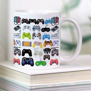 Game Controller Mugs Video Game Birthday Gift for Dad Son Gamer Gift Gaming Home Décor Gift for Him Gamer Coffee Tea Mug Funny Gaming Gift