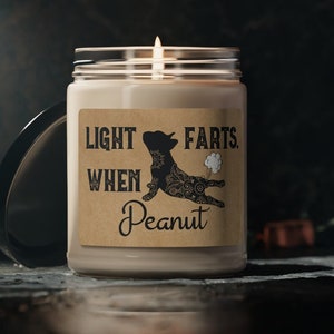 French Bulldog Candle Personalized Gift Light When Name Farts Funny Gift for Dog Lover Frenchie Mom Dog Deodorant Dog Mom Odor Eliminator image 6