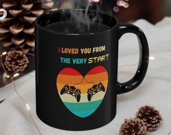 Retro Gamer Mug I Love You Mug Valentines Day Video Game Gift for Him Gift for Husband Wife Gift for Boyfriend Girlfriend Coffee Mug Gift