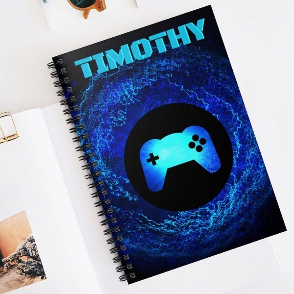 Custom School Notebook Video Game Boys Notebooks Gaming Journal Gamer Gift School Supplies Back To School Writing Notepad College Paper