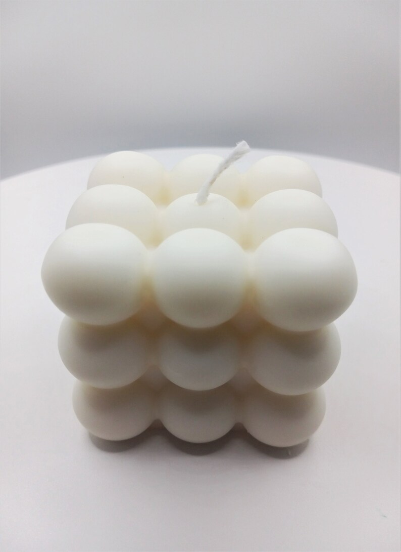 Bubble Ball Candles Set Bubbles Candle Geometric Soy Wax Etsy
