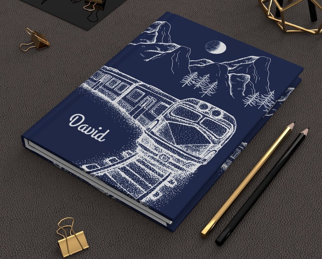 Train Conductor Notebook Example Personalized Train Notebook, Sketched Locomotive, Railroad Gift - Etsy