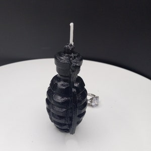 Grenade Candle Cake Topper Bomb Gamer Candles War Video Games Birthday Theme Gaming Husband Fathers Gift for Him TNT Fondant 3D Grenades image 3