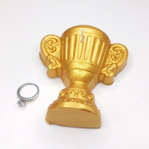 Trophy Cup Candle Award Cake Topper Cake Decoration Candles Sports Birthday Game Day Gold Medal Cup Unique Trophies for Husband Handmade image 7