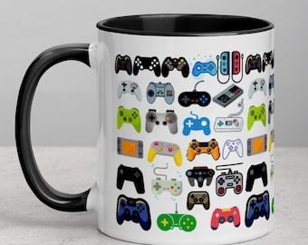 Game Controller Mug Gamer Coffee Tea Mug Funny Gaming Gift Video Game Birthday Gift for Dad Son Gamer Gift Gaming Home Décor Gift for Him