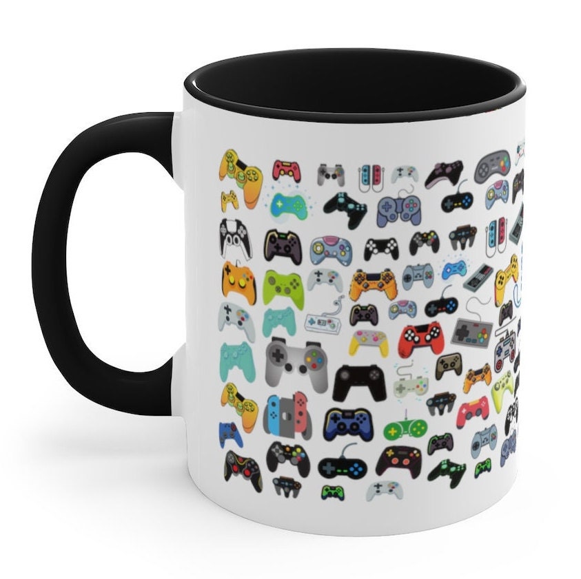 Game Controller Coffee Mug Video Game Mugs Gift for Him Gaming Etsy