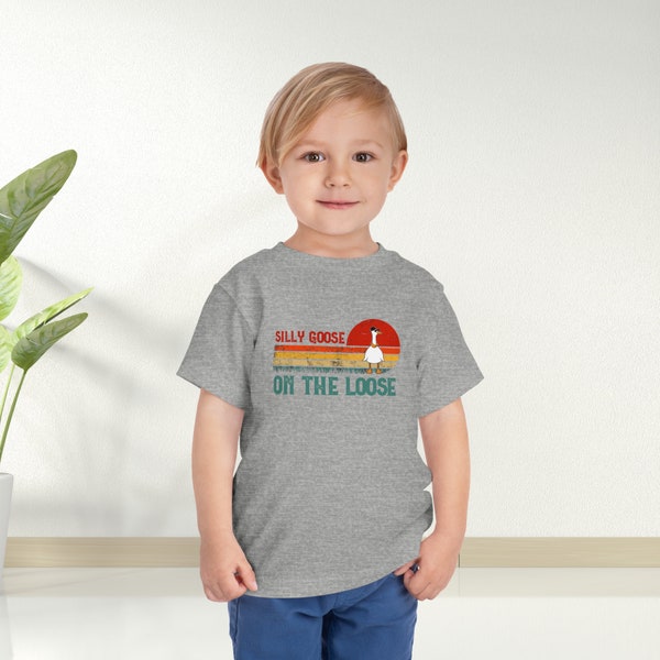 Silly Goose On The Loose Toddler Tshirts and hoodies 2T -6T Childrens Tees and Sweatshirt Long Sleeve Funny Gift Kids Clothing Youth Cute