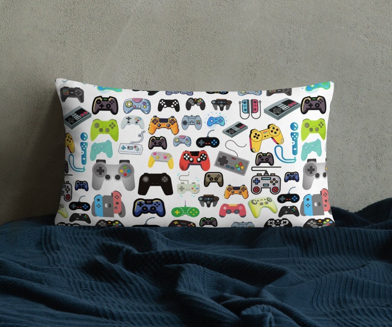 Game Controller Pillow Game Room Decor Gaming Gift for Him Boys Gifts Bedding Video Game Birthday Gamer Gift for Son Gift for Husband afbeelding 5