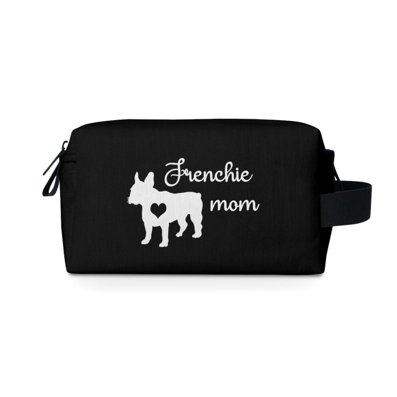 Frenchie Mom Toiletry Bag Gifts for Her Dog Mom French Bulldog Mama Gift Idea Travel Toiletries Makeup Bag Frenchie Gift Bulldogs image 2