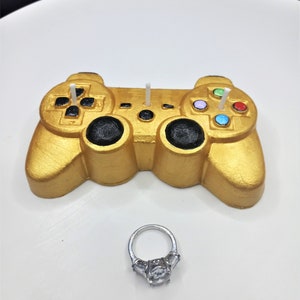 Custom Game Controller Candles Video Game Birthday Gift Gamers Gifts Cake Topper Gaming Home Decor Gift for Son Fathers Day Boys Birthday image 6
