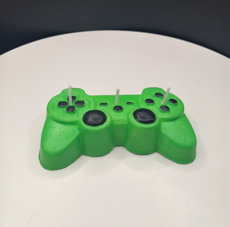 Custom Game Controller Candles Video Game Birthday Gift Gamers Gifts Cake Topper Gaming Home Decor Gift for Son Fathers Day Boys Birthday image 1