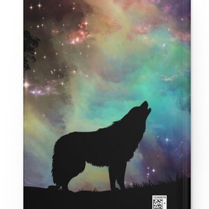 Personalized Wolf Hardcover Notebook Custom Wolf Journal Notebooks Lined Pages Gifts for Him Wolf Art Nature Outdoor Theme Gift to Husband image 6