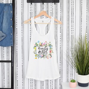 Beauty from Ashes Wildflower Tank Top Christian Boho Tanks image 2