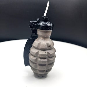 Grenade Candle Birthday Cake Topper Gamer Gift Video Game Cake Candle Gaming Theme Gift for Him Grenades TNT Gift for Son Birthday Gifts image 8