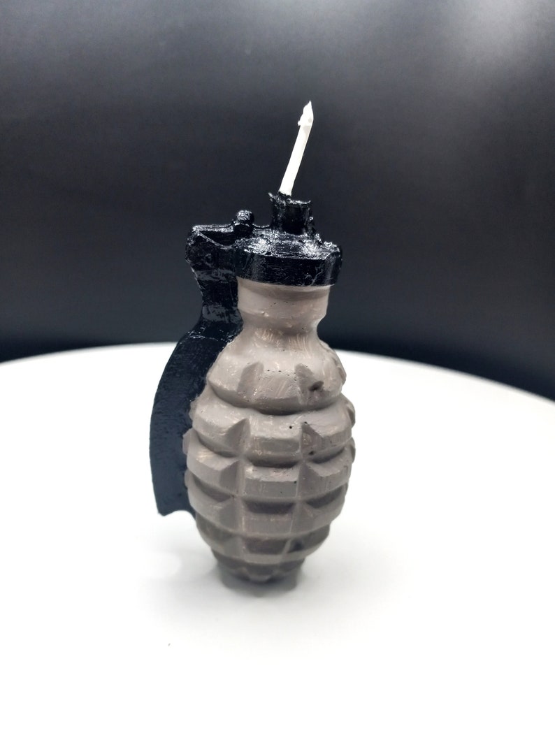 Grenade Candle Birthday Cake Topper Gamer Gift Video Game Cake Candle Gaming Theme Gift for Him Grenades TNT Gift for Son Birthday Gifts image 8