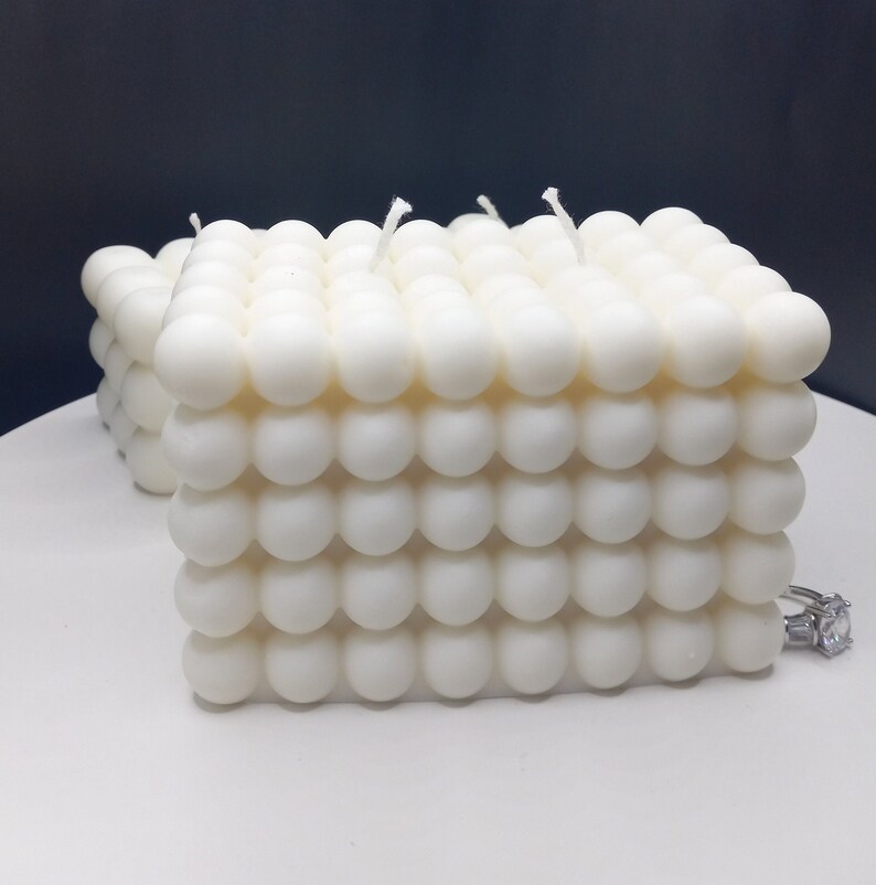 Bubble Ball Candles Set Bubbles Candle Geometric Soy Wax Etsy