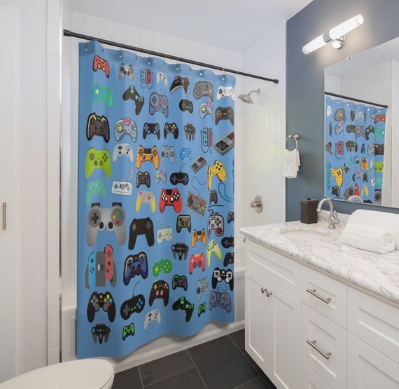 Bathroom set. Custom printed 3d shower curtains 4pcs bath set with shower  curtain hooks. - Shower Curtains, Facebook Marketplace