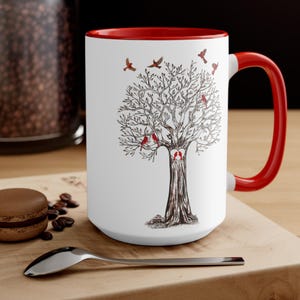 Cardinal Mug Cardinal Lover Gift Cardinals Coffee Mug Bird Mug Bird Watcher Gift Bird Lover Gift Coffee Mug Lodge Mug Home Decor