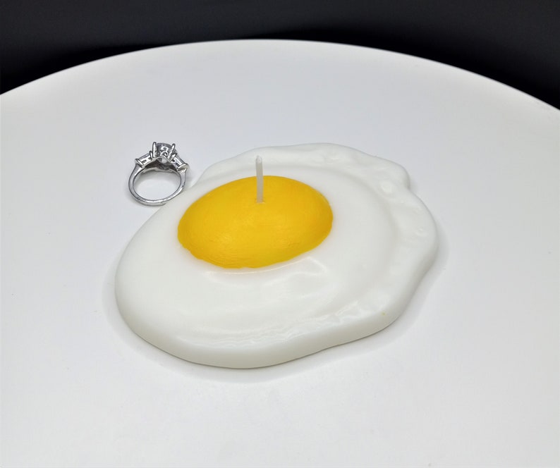 Breakfast Candles Handmade Gifts Fried Egg Toast Coffee Cup Fake Food Art Home Decor Gag Gifts Eggs Stocking Stuffer Food Shape Candles Gift image 4