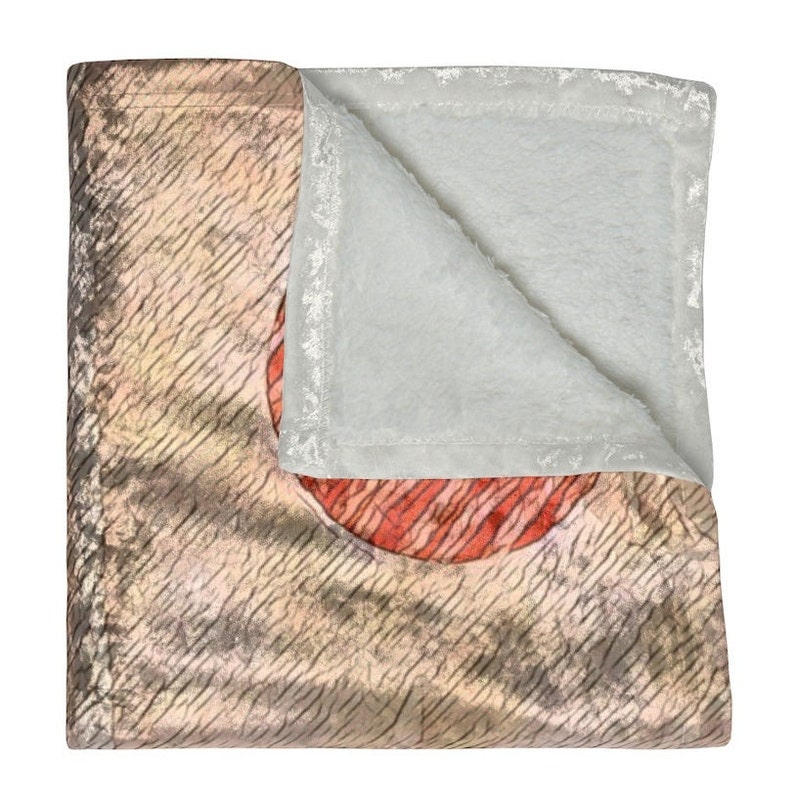 Boho Desert Crushed Velvet Blanket Throw Blankets Home Decor image 3