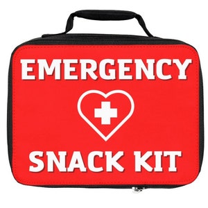 Emergency Snack Kit Lunch Bag Funny Insulated Gift for Her Fathers Day Mothers Day Gift for Him Dad Birthday Mom Gift Reusable Diabetic Gift image 2