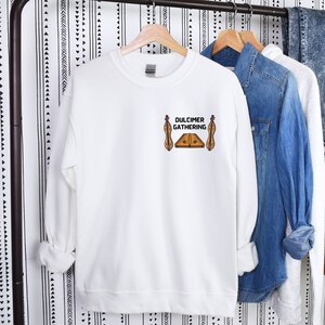 Dulcimer Sweatshirt Jersey Sweatshirts Mountain Dulcimer Hammered Dulcimer Gathering Shirt Dulcimer Lover Group Tee Music Instrument Top image 2