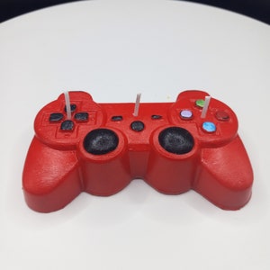 Personalized Game Controller Candle Gift for Him Cake Topper Video Game Gamer Birthday Gift Gaming Gifts Gaming Home Decor Gift for Son Name Red