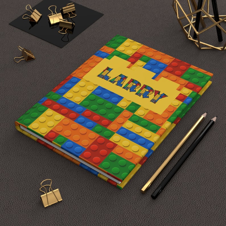 Personalized Building Block Notebook: Kids Hardcover Journal - Etsy