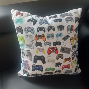 Game Controller Pillow Gamer Gift Video Game Room Decor Gaming Gifts for Him Man Cave Birthday for Him Husband Sons Bedroom Throw Waterproof image 5