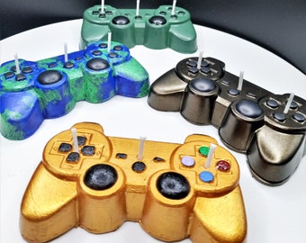 Manette de jeu, bougie, cadeau pour les gamers, décoration de gâteau, amateur de jeux vidéo, cadeau d'anniversaire de joueur, cadeau de jeu, jeu à distance, décoration d'intérieur, cadeau pour fils