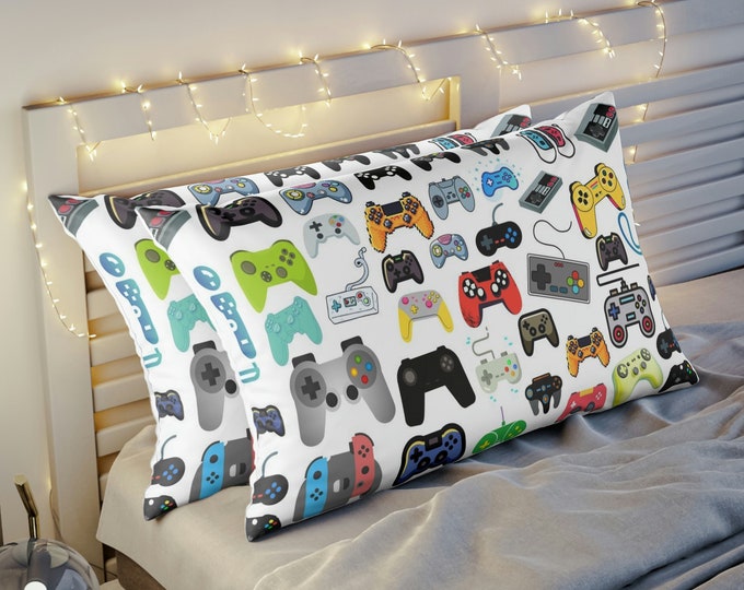 Video Game Controller Pillow Cover Pillow Case  Sham: Gaming Bedroom Decor