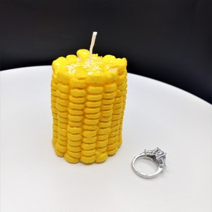 Corn Candle Food Candle Realistic Candle Corn Cake Topper Farmer Candle Corn on Cob Sweet Corn Candle Farm Unique Candle Farmhouse Decor image 1