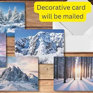 Custom Postcard Mailed Birthday Message Custom Birthday Card Christmas Greetings We Mail to Recipient Personalized Theme Messages Letters